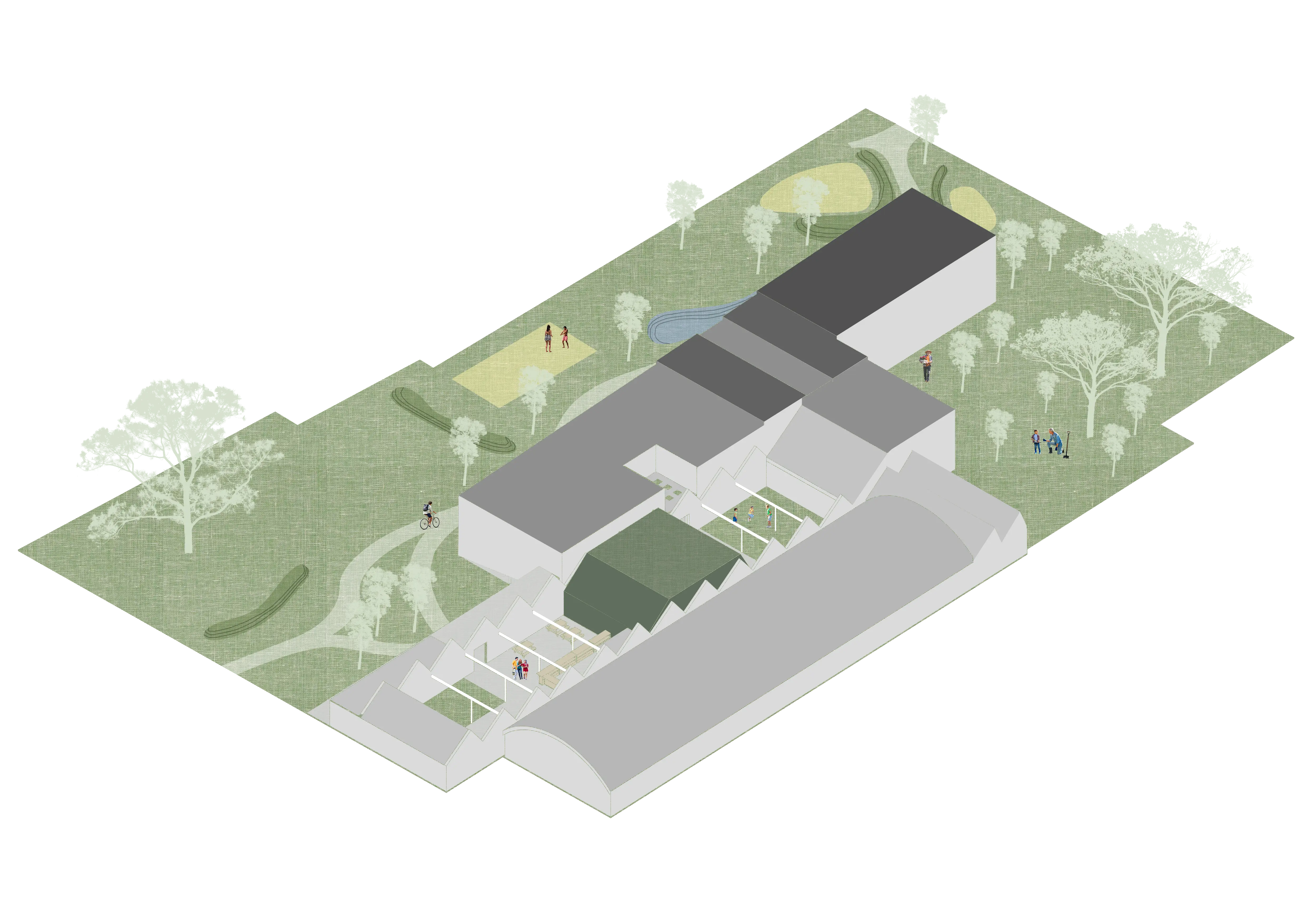 Conceptaxonometrie ShedShelter