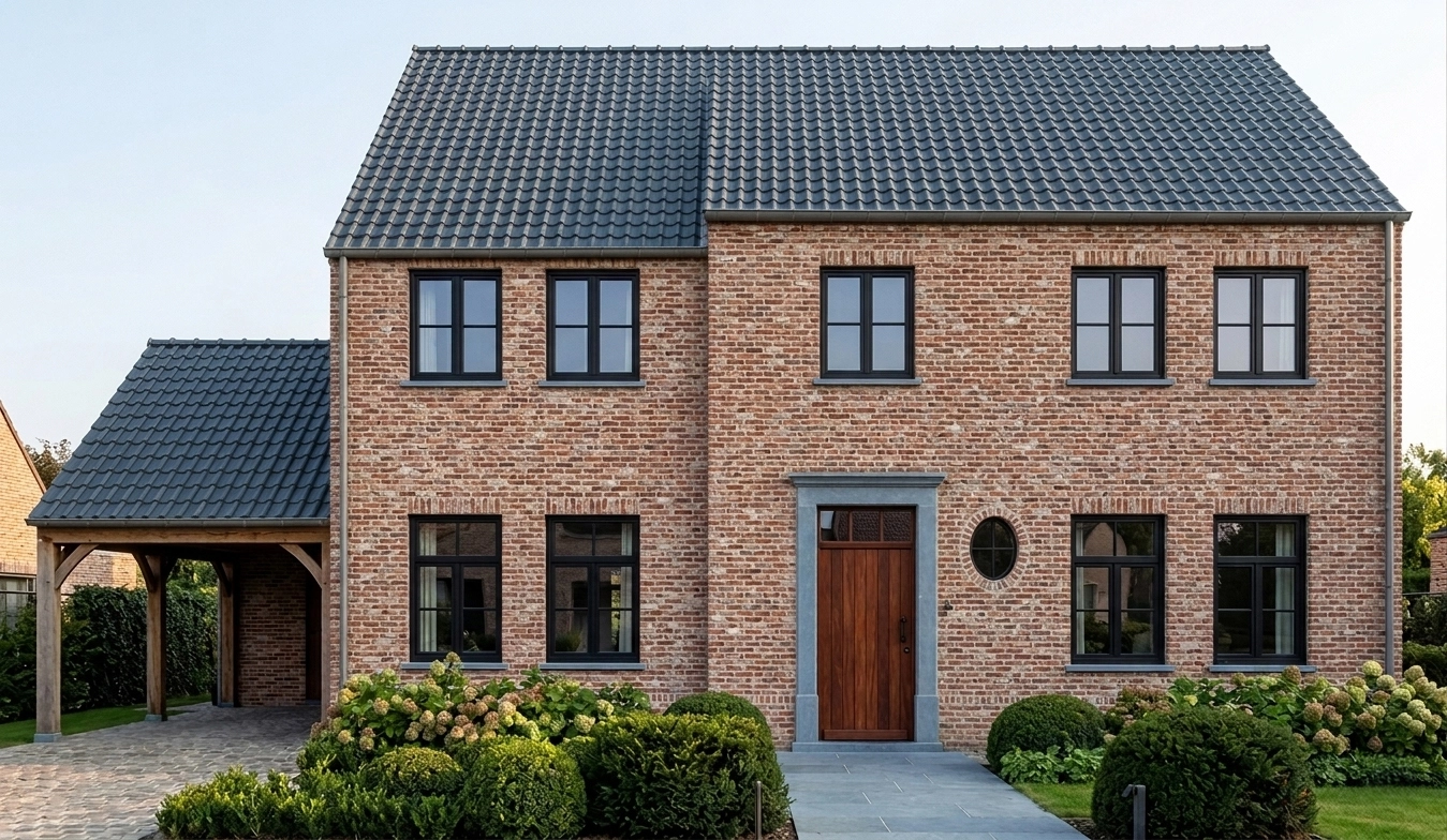 Klassieke nieuwbouw eengezinswoning in JABBEKE