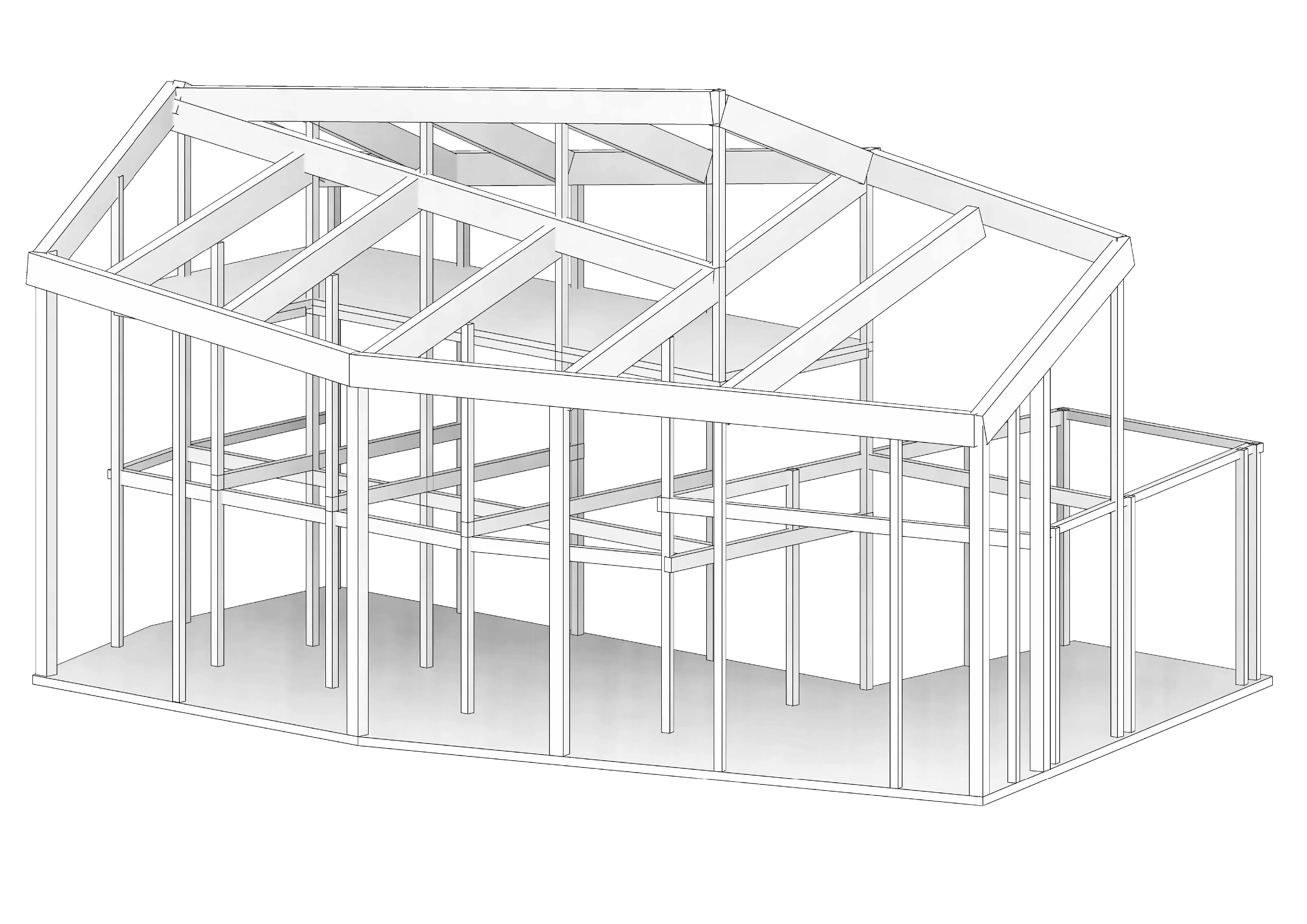 Structuurtekening atelierwoning